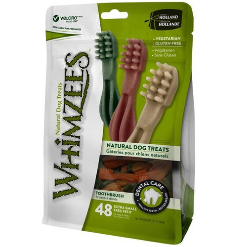 Whimzees Toothbrush Extra Small Natural Dog Treats 360g