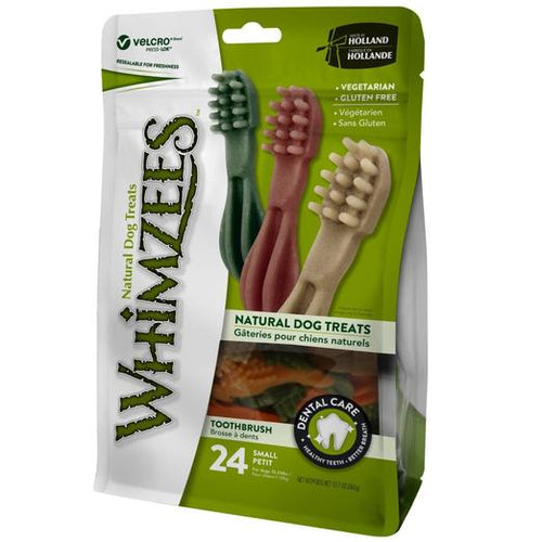 Whimzees Toothbrush Small Natural Dog Treats 360g